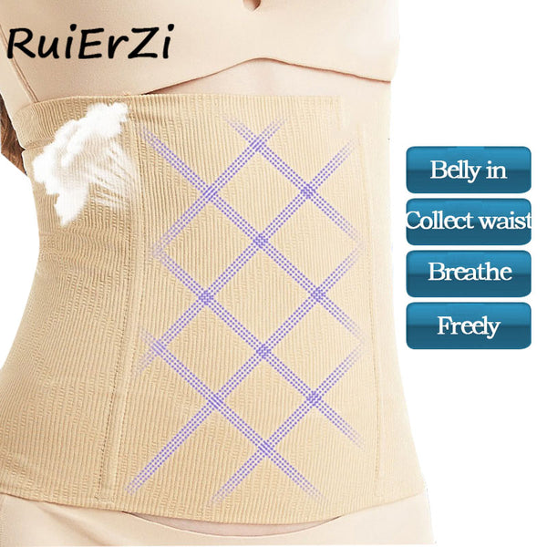 Womens No Closure Waist Trainer Corset Cincher Boned Seamless Tummy Control Belt Shapewear Slimmimg Workout Body Shaper
